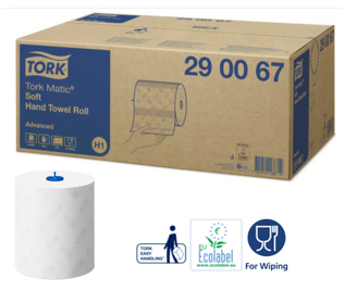 Tork Matic® Handdoekrol 2L Wit Adv. 6rol