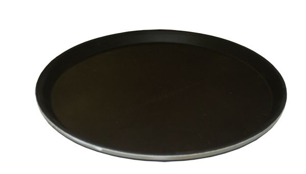 Fiberglass dienblad non slip zwart Ø406mm